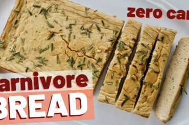 HOW TO MAKE CARNIVORE BREAD ~ ZERO CARBS | Keto Carnivore Diet Recipes | NO PORK RINDS!