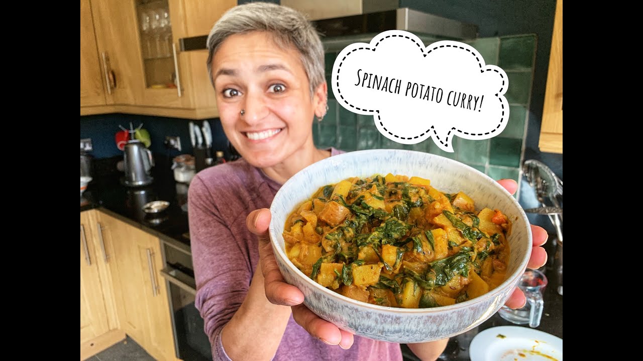 Best Spinach Potato curry | Store cupboard recipes | Saag aloo | Vegetarian | Food with Chetna Best Spinach Potato curry | Store cupboard recipes | Saag aloo | Vegetarian | Food with Chetna