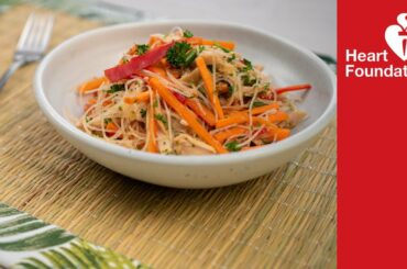 Chicken and vermicelli salad | Healthy Recipes & Meal Ideas | Heart Foundation NZ