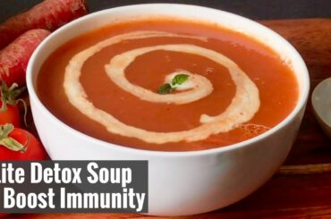 Healthy Dinner Soup Recipe | Carrot Tomato Pumpkin Detox Soup | Fasting / Upvas Recipe | Hindi