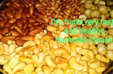 Dry fruits Namkeen/Snack/🥀🥀🥀🥀🍏🌳Healthy snacks/Healthy Namkeen/Navratri vrat recipe