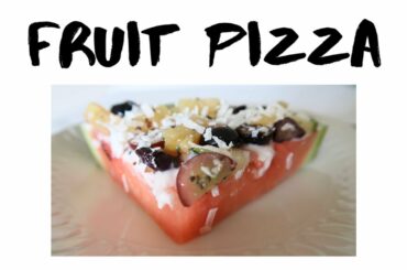 FRUIT PIZZA Recipe | Healthy Fruit Snack | Jamaican Youtuber