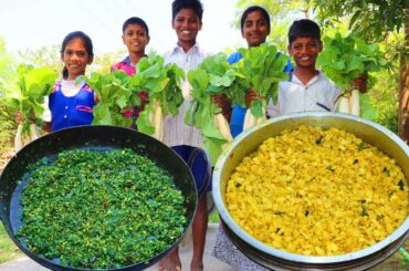 RADISH RECIPES | Radish Poriyal & Mullangi Keerai Poriyal | Healthy Veg Recipe | Village Fun Cooking
