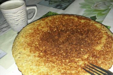 Healthy Breakfast - oats pancake / وجبة فطور صحية غنية بالبروتينات - فطيرة الشوفان