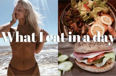 WHAT I EAT IN A DAY: healthy at home meal ideas & grocery haul