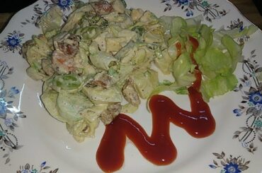 Salad recipe!mayonise salad!green salad with mayonise! homemade salad!salad for kids! mayonnaise!