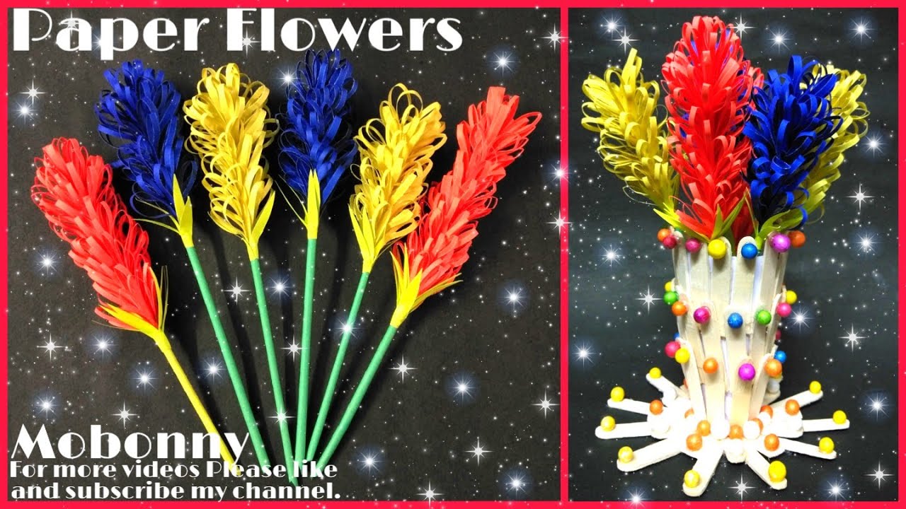 How to make Paper Flower | Easy & Simple Beautiful Paper Flower Making | DIY Paper crafts making How to make Paper Flower | Easy & Simple Beautiful Paper Flower Making | DIY Paper crafts making