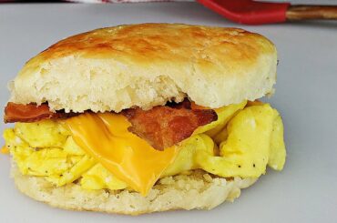 SOFT BUTTERMILK BISCUITS | Bacon Egg Cheese Breakfast Biscuits