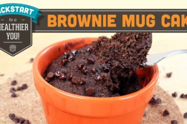 Brownie Mug Cake One Minute Microwave Healthy Recipe Gluten Free - Mind Over Munch Kickstart Series