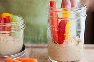 Hummus Snack Jars | Easy & Healthy Snack
