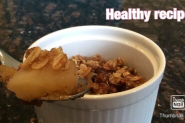 apple crumble in a mug | healthy recipe | MugOnly Recipes