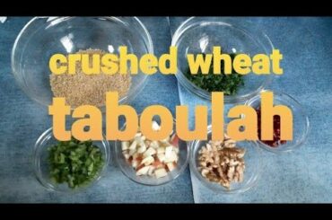 CRUSHED WHEAT SALAD OR TABOULAH // #healthy salad#vegetarian salad