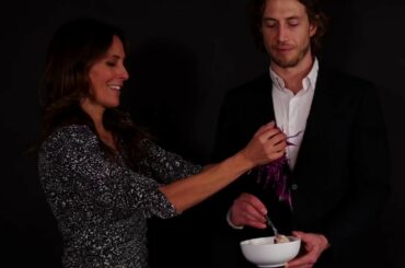 Healthy cooking ideas at home with chef Adam Kenworthy and Purist founder Cristina Cuomo