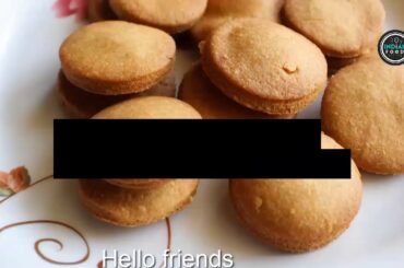 Atta Biscuit Eggless Without Oven Recipe | Healthy Evening Snacks