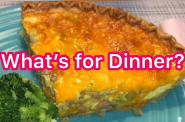 What’s for Dinner? | Ham and Cheese Quiche | Budget Meal Ideas