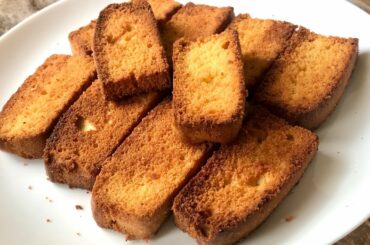 Cake rusk recipe | tea time snack