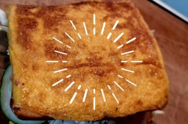 HOMEMADE VEGETABLES SANDWICH WITH MILK  || own version