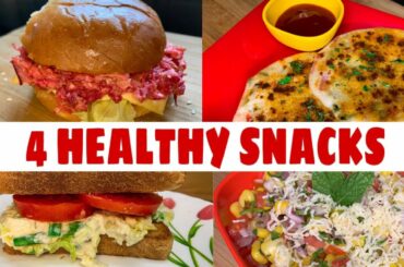 4 QUICK AND HEALTHY SNACKS YOU MUST TRY AT HOME | HEALTHY AND TASTY SNACKS | FIT BITE