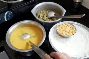 Simple and healthy lunch menu pepper garlic rasam with avaraikai murungakai kootu