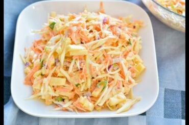 Cabbage and Apple Salad Recipe [Episode 55]- Ke's Cook Island