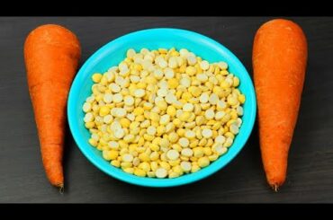 Snack Recipes | Tea Time Snacks | Healthy and Easy Snack Recipe with Carrot and Besan Flour