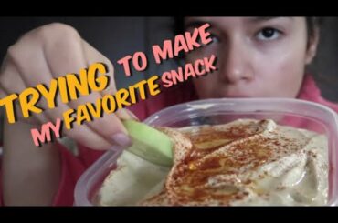 Making my favorite healthy snack| homemade hummus