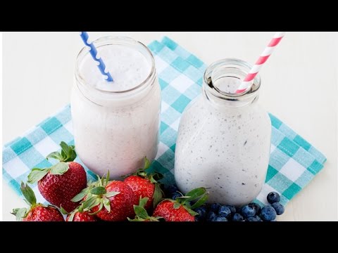 Homemade Yogurt Drinks with Real Fruit – Healthy Snack Homemade Yogurt Drinks with Real Fruit - Healthy Snack