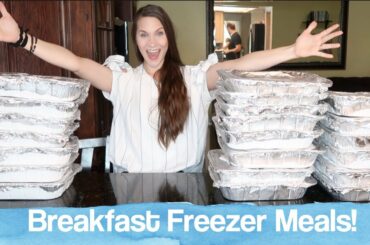 Breakfast Freezer Meal Prep With Me! Fill Your Freezer!