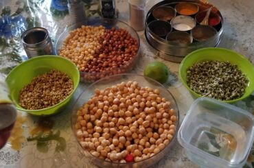 Quick - Healthy Sprouted Roasted Protein Salad recipe ( lentil & beans)