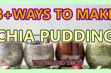 1 MINUTE RECIPE: 3+ Ways to MAKE Chia Pudding - Healthy Breakfast - EASY WAY