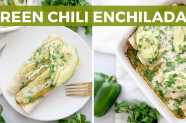 Gluten-Free & Vegan Green Chili Enchiladas! The most delicious healthy dinner!