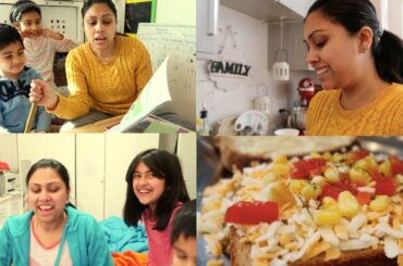 Situation ke according adjust karna padta hai - Homemade Garlic Bread & Homeschooling📗🖍