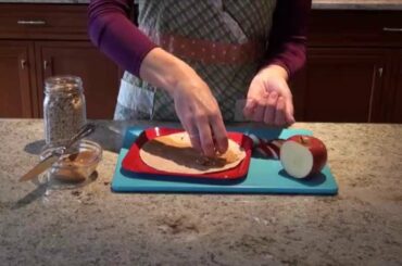 Healthy Snack #1: Peanut Butter and Apple Wrap