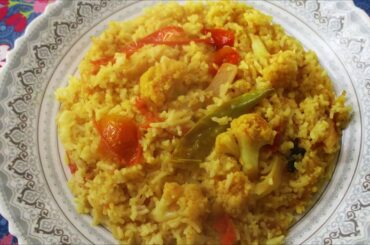 Cauliflower Tomato Yogurt Spicy Rice / Gobi Tamatar Pulao - Kitchen Recipe Episode : 394