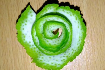 How to make Beautiful Green Orange Rose | gardening ideas | Salad plate decoration ideas