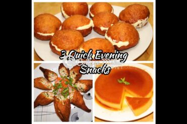 3 quick evening snacks | Bread recipes | kids snacks recipes