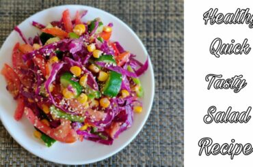 Healthy, Quick and Tasty Peanut and Vegetables Salad Recipe in 5 minutes | Diet Recipe | Niti Shah