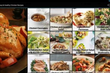 Easy & Healthy Chicken Recipes Mobile App for Android Devices