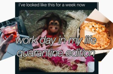 WORK DAY IN MY LIFE | Quarantined Edition! not healthy recipes, work calls and lots of walking