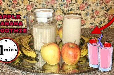 How to make Apple Banana Smoothie with milk recipe  healthy juice 2020