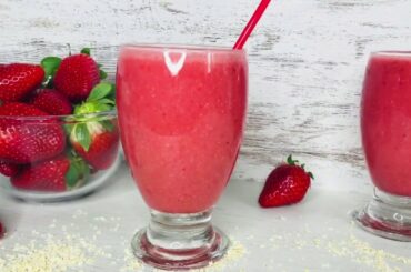 Healthy Detox Strawberry SMOOTHIE / Millet Flakes Recipes