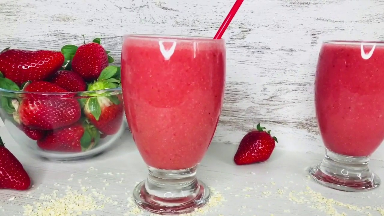 Healthy Detox Strawberry SMOOTHIE / Millet Flakes Recipes Healthy Detox Strawberry SMOOTHIE / Millet Flakes Recipes
