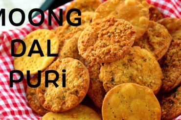 Moong Dal Puri / Rajasthani Delicacy / राजस्थानी मूँग दाल पूरी / Crispy Healthy Snacks / dal poori