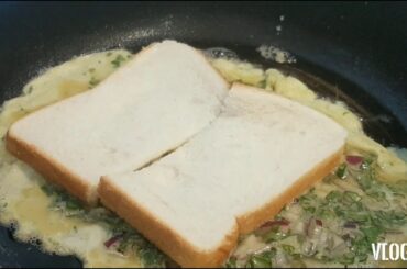 EGG SANDWICH WITH CHEESE &SPINACH |HACK EASY AND FAST |BREAKFAST RECIPE
