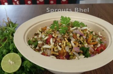 Sprouts Bhel-Healthy snacks-healthy indian snacks-quick evening snacks