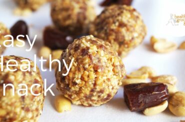 Peanut Date Bites | Healthy and Portable Protein Snack | Healthy Grocery Girl®