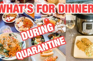 WHATS FOR DINNER WHILE QUARANTINED // HOW TO COOK WHILE QUARANTINED / DINNER IDEAS DURING QUARANTINE