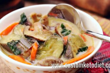All-Vegetable Keto Thai Green Curry Recipe - Healthy Food For Family