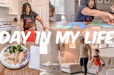 Vlog: At home workout, meal ideas, kids crafts