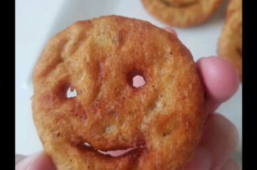 Potato smiley  || Emoji fries recipe || evening snacks idea for kids